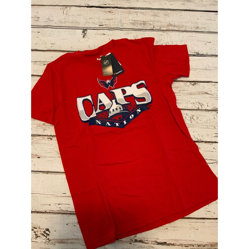 Fanatics Washington Capitals Caps Nation Red Graphic T-Shirt Mens Medium NWT